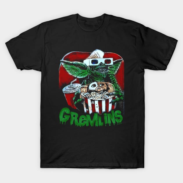 Gremlins Holiday T-Shirt by charlesturners